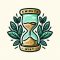 5 Minute Mint logo with hourglass and green leaves